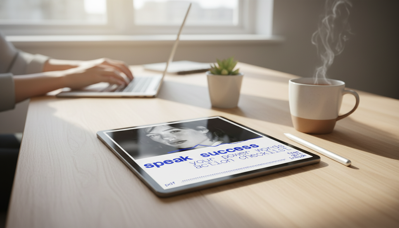Speak Success: 5-Minute Power Words Checklist