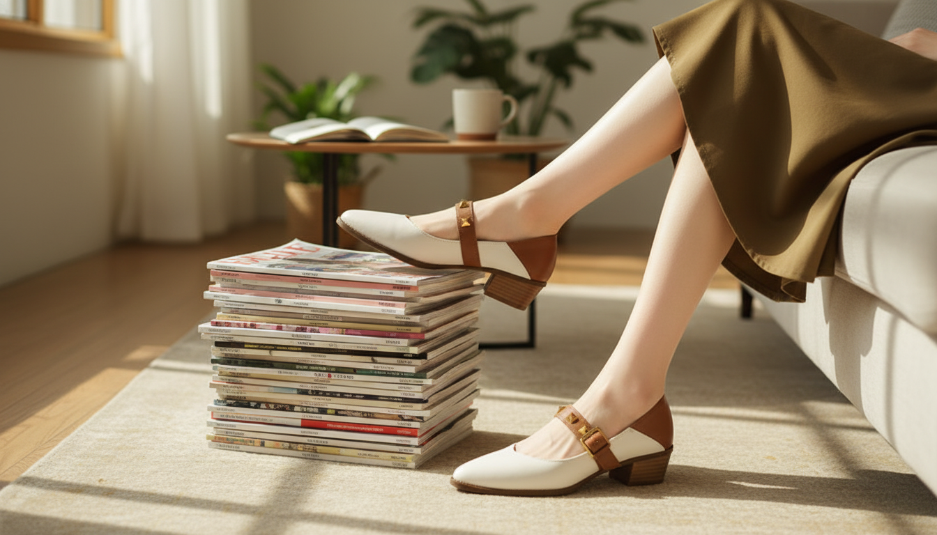 Pointed-Toe Chunky-Heel Mary Jane Pumps: Fit & Style