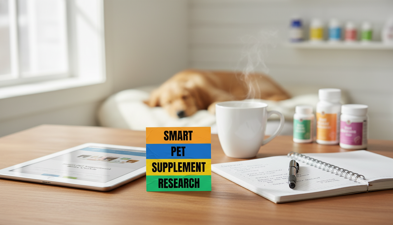 Smart Pet Supplement Research Checklist (Printable Guide)