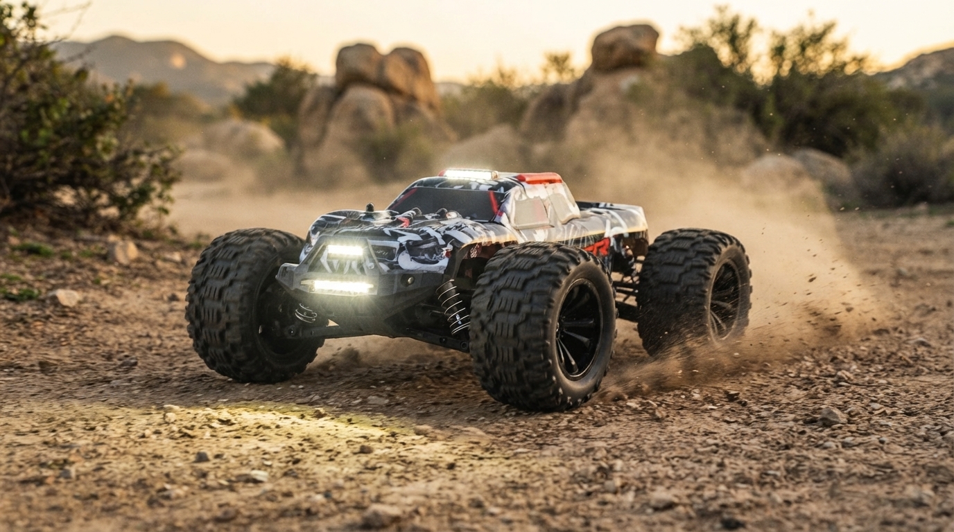 4WD RC Off-Road Truck With Lights: Speed & Control Tips