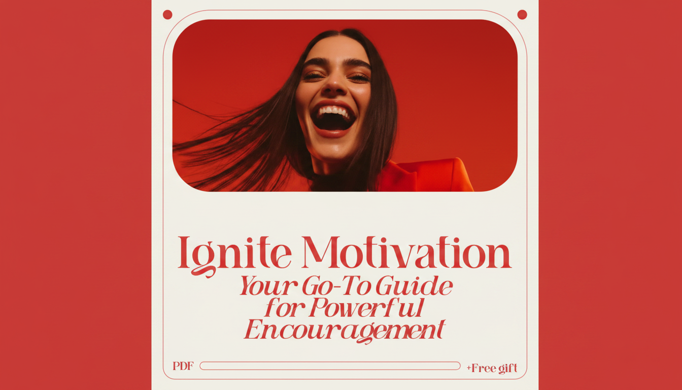 Encouragement Checklist to Ignite Motivation & Confidence