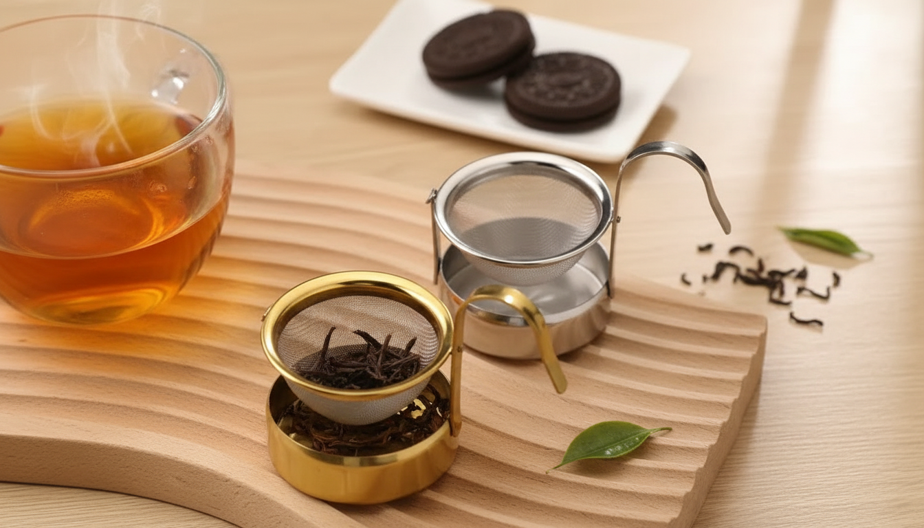 Rotating Duck-Bill Tea Filter: Cleaner Loose-Leaf Pours